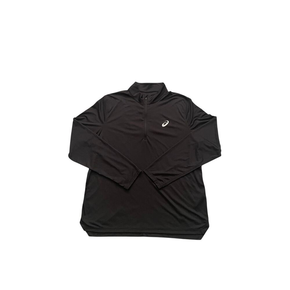 ASICS Mens Size XL Black Long Sleeve Quarter Zip